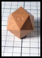 Dice : Dice - DM Collection - Jerry Alexander Tan Opaque D20 - Ebay Feb 2014